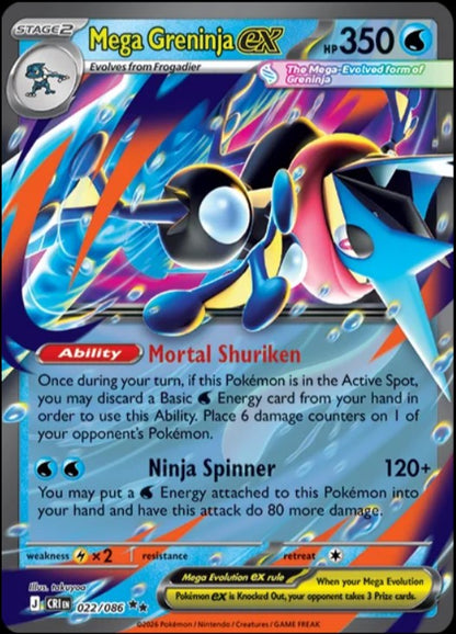 Pokémon TCG: Mega Evolution — Mega Greninja ex Premium Collection