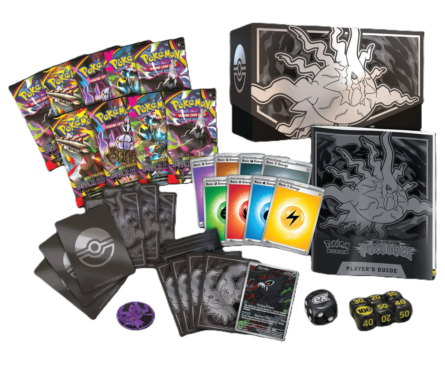 Pokémon TCG: Mega Evolution — ME05 Pitch Black Elite Trainer Box EN