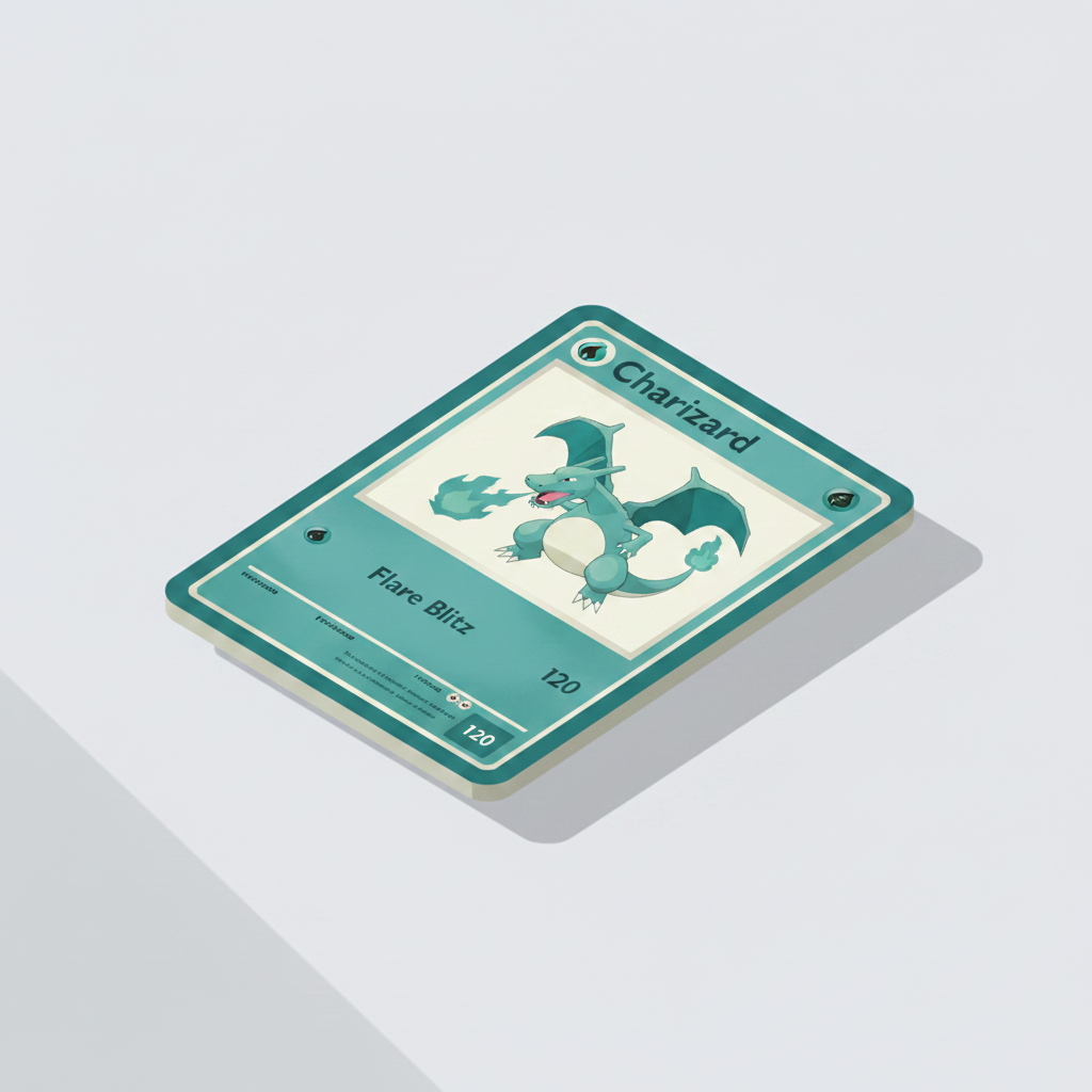 Charizard kaart isometrisch