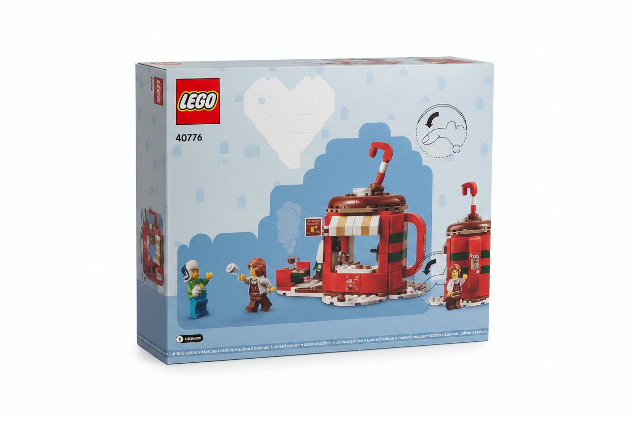 LEGO Hot Chocolate Stand zijkant
