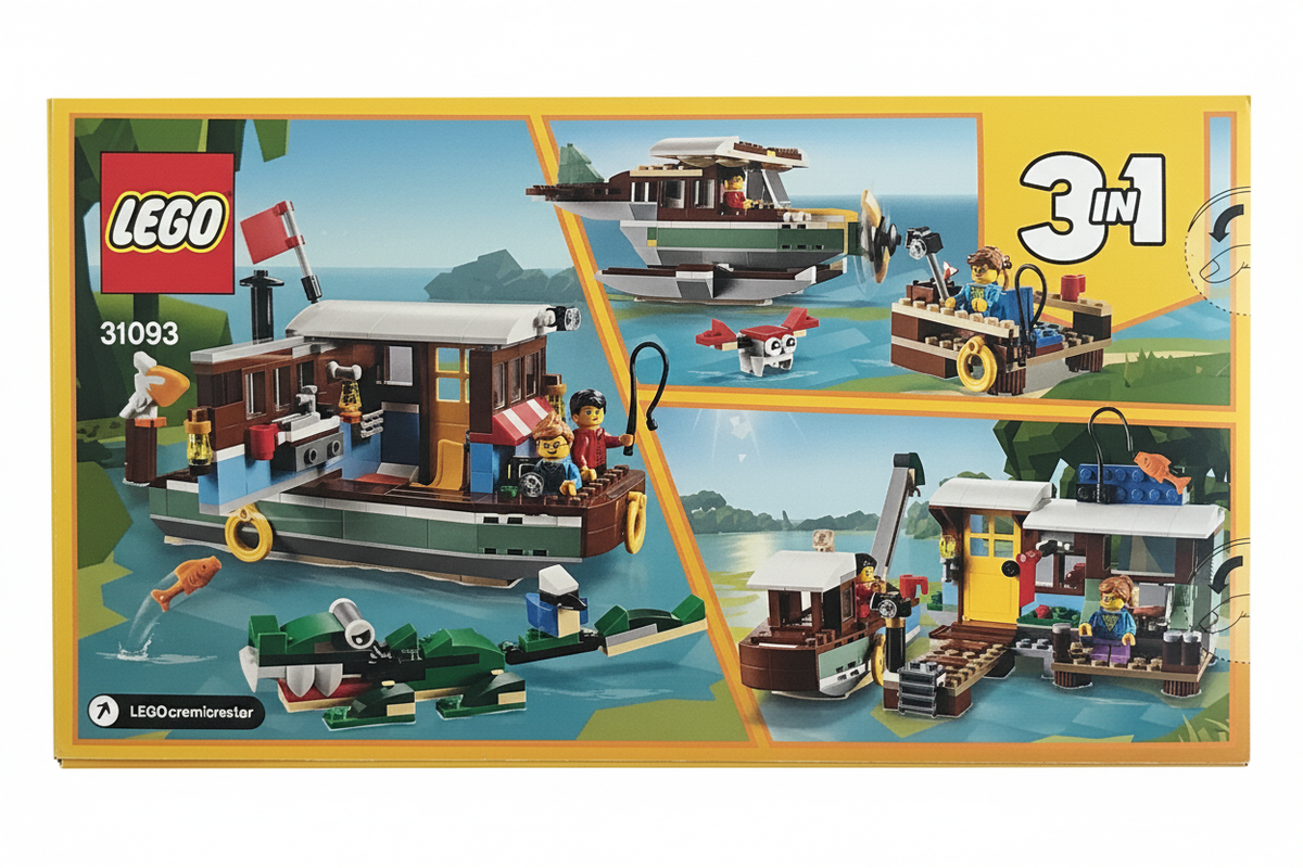 LEGO Woonboot achterkant recht