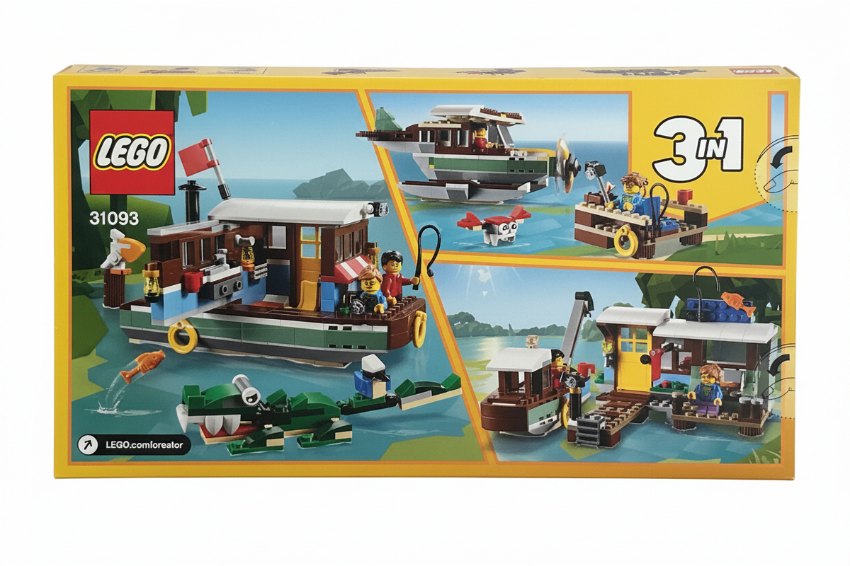 LEGO Woonboot achterkant schuin
