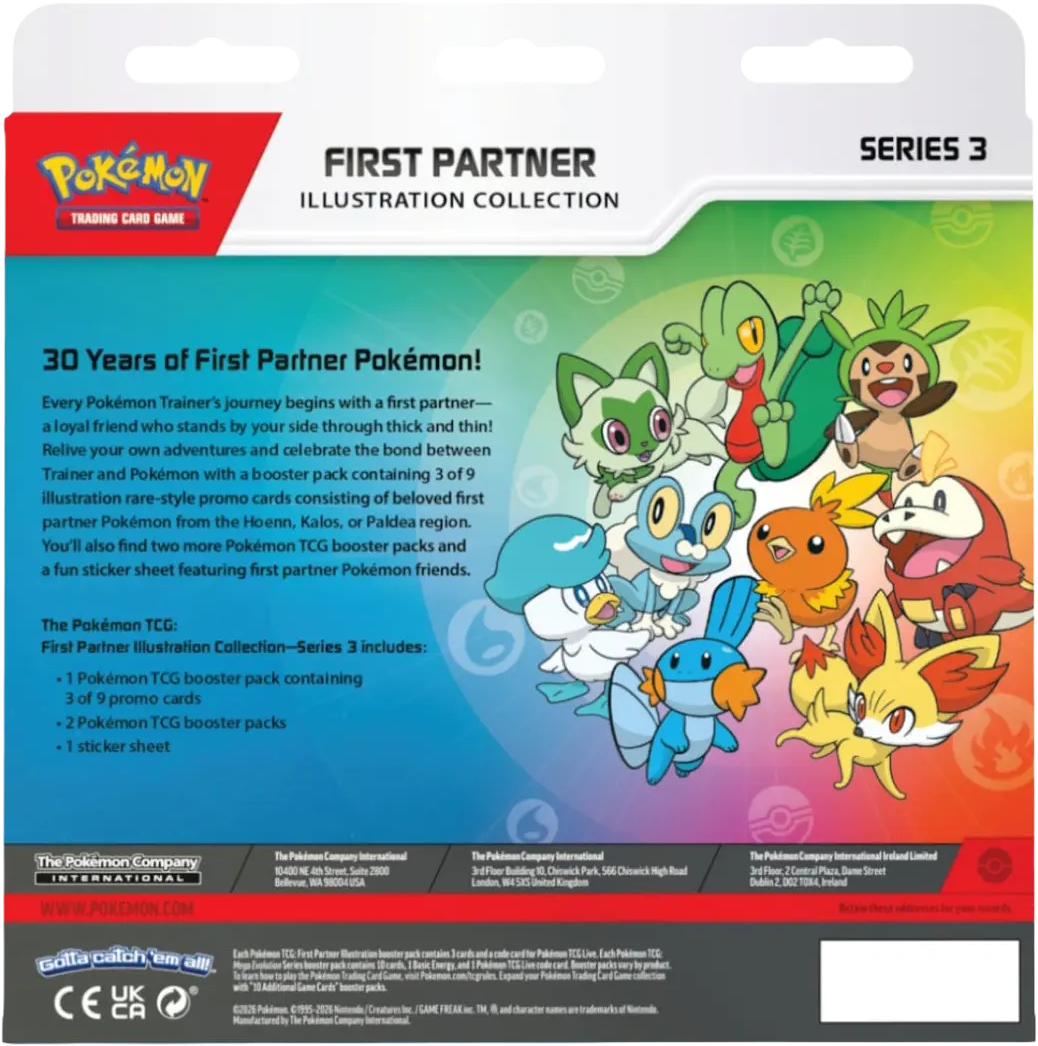 Pokemon First Partner Illustration Collection - Series 3